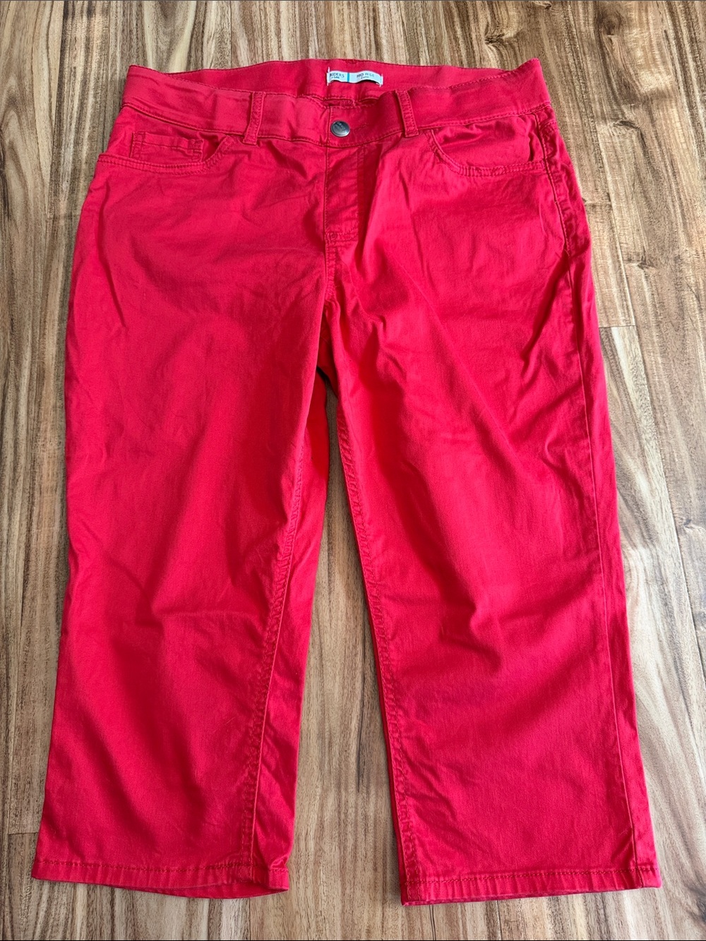Riders by Lee Bright Red Capris 12 pull on